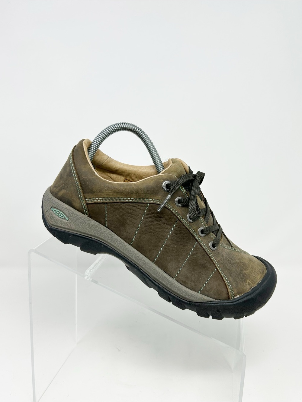 KEEN Presidio Hiking Walking Shoes Brown Lace Up Low Top Outdoor Size 7.5